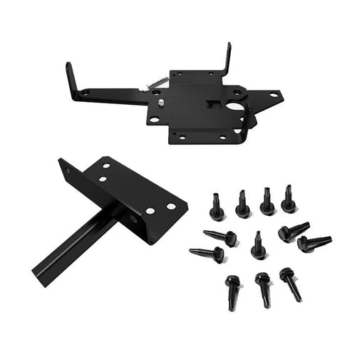 Heavy Duty Self Closing Fence Gate Hinges Kit With Adjustable 90 Degree Hinge Set For Wood Fences Garden Gates And Sheds Carbon Steel With Screws Aligns Latch And Keeps Gates From Sagging, black carbon steel hinge kit with screws