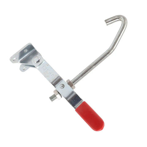 J Hook Toggle Clamp 170kg Capacity With Straight Pull Latch Non Slip Grip Beefy Galvanized Iron Build