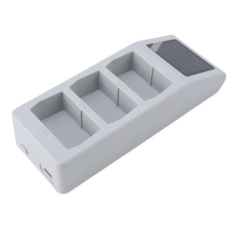 Drone Battery Charger Hub With LCD Real Time Monitoring No Guesswork 65W Parallel Charging for Three Batteries slots