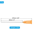 Blunt Tip Dispensing Needles 2 Inch 23G 25 Pcs With Luer Lock For Refilling Inks Adhesives Glue Industrial Liquid Dispenser