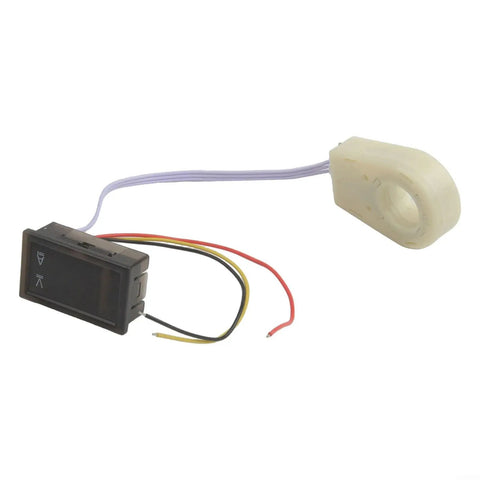 High Precision Dc Voltage And Current Meter With Hall Effect Sensor And Smart Alarm System Dual Digital Display, black panel with wires.