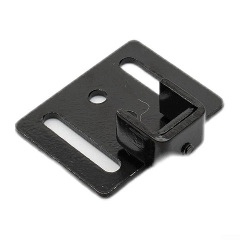 Sliding Barn Door Hardware Track Kit With Soft Close Damper 2 Pack component, black metal bracket for quiet smooth closures.