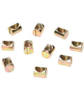 Heavy Duty M8 Barrel Nuts Set of 50 Slotted Cross Dowel Nuts zinc plated carbon steel for beds chairs furniture projects