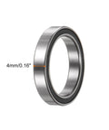 Rock Solid 6703-2RS Deep Groove Ball Bearing 10 Pack 17x23x4mm Chrome Steel Build close-up view with rubber seal detail.