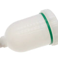 Heavy Duty 300ml Plastic Spray Airbrush Pot With Threaded Fitting For HVLP Gravity Fed Mini Paint Guns And Pneumatic Tools, side view.