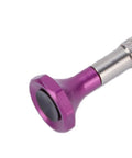 Pro Grade Watch Hand Presser Tool With 20 Pin Sizes detailed view showing metal construction and purple handle end for precise adjustments.