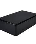 Five Pack Black ABS Plastic Project Box Sturdy Electronics Enclosure 3.8x2.2x0.8in smooth surface ideal for circuits.