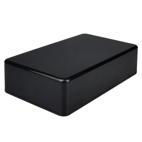 Five Pack Black ABS Plastic Project Box Sturdy Electronics Enclosure 3.8x2.2x0.8in smooth surface ideal for circuits.