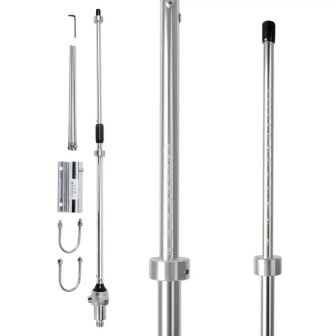 Beefy UHF Mobile Antenna For 350 To 500MHz Repeater Use 100W High Power Aluminum Alloy Body 6dBi Gain Vertical Polarization