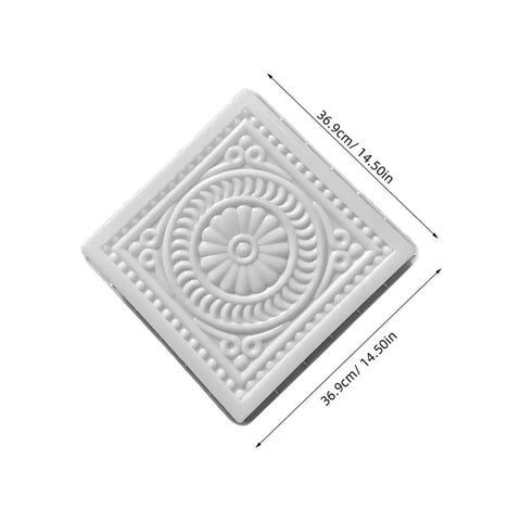 White DIY Concrete Stepping Stone Molds For Patio And Garden Paving Molds Set Easy To Use Cement Stone Molds For Walkways Brick Style