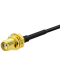 SMA Male To SMA Female Bulkhead Mount RG174 Antenna Extension Cable 3m 10 Feet 2 Pack Built Tough For In Vehicle 4G LTE Router Gateway