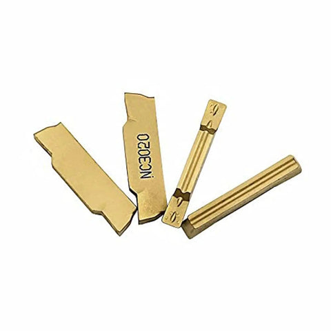 Pro Grade Grooving Cut Off Cutter Set With MGMN200-G Holder And 3020 Tool, carbide inserts for steel machining, top view