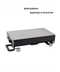 Professional Grade Dead On Precision Resin Print Bed Replacement Plate For Desktop Resin Printers Ready To Roll Straight Up Solid Surface Compatibility Knock Out Every Project, shown from the side with mounting clips.