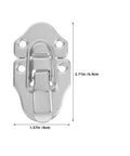 Ten Pack Heavy Duty Silver Iron Toggle Latch Set With Spring Loaded Closure dimensions and design view
