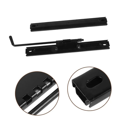 Seat Slider Track Set For Bucket Seats No Hassle Install Sliding Rails Mounting Frame iron material close-up