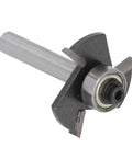 One Eighth Inch T Slot Router Bit With Quarter Inch Shank, Three Flute Ball Bearing Cutter And Half Inch Bearing, Tungsten Carbide Tip