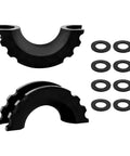 10 Piece D Ring Shackle Isolators And Washers Kit For Three Quarters Inch Rubber Towing Shackle Covers Black, Heavy Duty Isolator Washers
