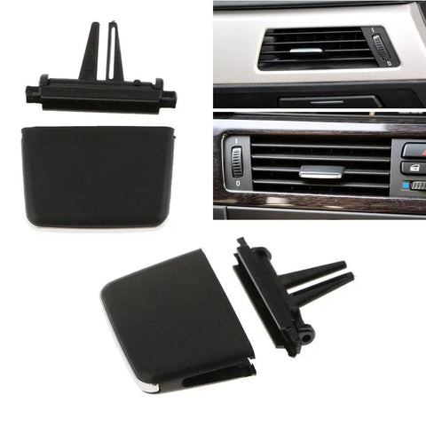 Direct Plug And Play No Splice Air Vent Clip Kit For BMW 3 Series E92, Easy Install With Factory Connector, Durable Black Plastic, No Cutting Needed, Compact Clip Design, Secure Fit For Stock Air Vents, black air vent clip and cover