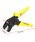 Ergonomic Chrome Vanadium Steel Crimp Plier With PVC Handle For Cable Crimping And AWG 28 18 Terminals Pro Grade Heavy Duty Tool