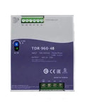 Heavy Duty 960 Watt Switching Power Supply 48 Volt DC Output 340 To 550 Volt AC Input panel with input/output terminals.