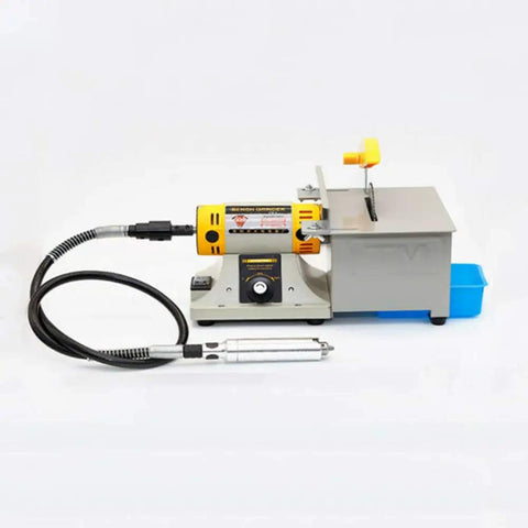 110V Jewelry Polishing Buffer Bench Lathe And Polisher Machine Kit with dustproof motor and accessories for 4-inch buff wheels.