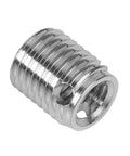 Self Tapping Thread Inserts Kit in Stainless Steel, M6x1.0 Inner Threads and M10x1.25 Outer Threads, 12mm Length, 10 Pack Pro Grade Screw Repair Kit for Damaged Holes, Easy Fix to Lock In Strong, Long Lasting Threads stainless steel thread insert