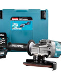 Cordless 40V Max Angle Grinder Powerhouse with two 4.0 Ah batteries and quick charger in hard shell case.