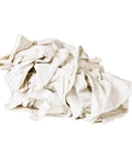 White Virgin Cotton Shop Rags, Low Lint T Shirt Knit Cloths, 10 Lb Box Containing About 30 To 40 Absorbent Rags For Polishing