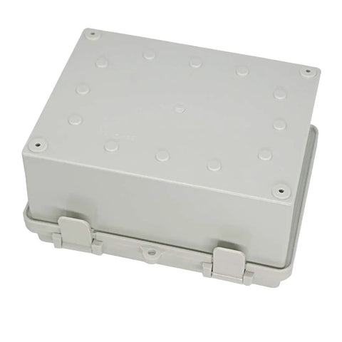 Outdoor IP65 Waterproof Heavy Duty Junction Box ABS Plastic Built Tough With Hinged Lid Dustproof Weatherproof Electrical Enclosure Top View