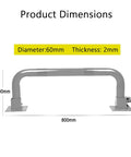 Heavy Duty Steel Machine Guard Rail With U Shaped Guardrail Anti Collision Bar dimensions 800mm x 300mm x 60mm