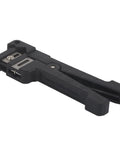 Versatile Adjustable Wire Striper Hand Tool With Multiple Blade Options For Precise Cable Peeling, compact black design.