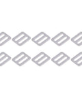 Heavy Duty Adjustable Buckle Fasteners 316 Stainless Steel Webbing Sliders Strap Keepers With Quick Release Clips 1 Inch Wide 10 Pack