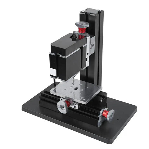 FTVOGUE 60W Metal Drilling Machine High Drill Press Bench Stand on a compact platform for precise metal operations.