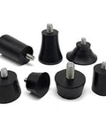 40Pcs Adjustable Feet Pads Set M6 M8 Anti Slip Rubber Leveling Feet For Furniture And Chairs displayed in various shapes