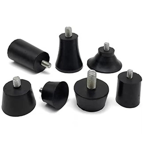 Adjustable Furniture Feet Pads Set 40 Pcs M6 And M8 With Screws Black Anti Slip Rubber Leveling Foot Pads For Chairs And Tables