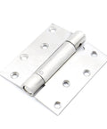 Stainless Steel Door Hinge Set Four Inch Two Pack Folding Ball Bearing Hinge With Single Or Double Spring Built Tough close-up view