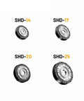 Tough As Nails Precision Robot Gear Reducer SHD Series for Industrial Robots, showcasing SHD-14, SHD-17, SHD-20, SHD-25 models.