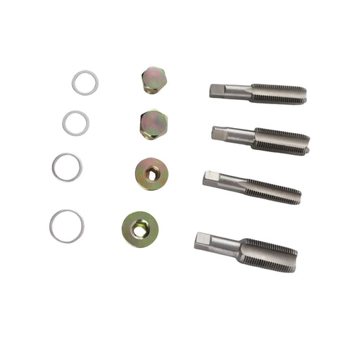 Super Cool 64 Piece Thread Repair Kit For Cars And Trucks To Fix Broken Oil Pan Drain Plug Holes In Sump Gearbox And Diff With Taps And New Plugs taps, washers, plugs set