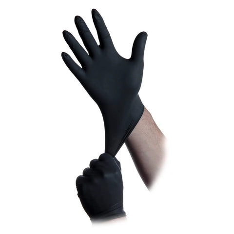 Heavy Duty 6 Mil Nitrile Gloves Powder Free Disposable Exam and Work Gloves for Mechanic Cleaning Tattoo Medical and Industrial Safety