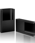 Two Pack Garage Door Sensor Sun Shield Covers For HAE00002 LDO33 LDO50 LSO50, black protective covers, front and side view