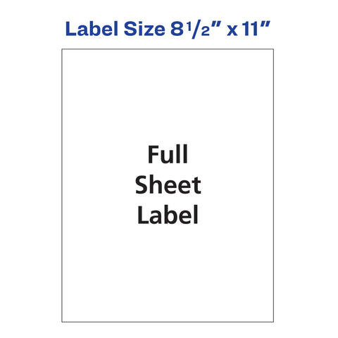 Top Shelf Blank Shipping Labels Optimized For High Speed Copiers, Smooth Print Quality With Zero Jamming, Big Batch 8.5 By 11 Bright White Sheets, No Stress Mailing Hustle In A 100 Count Bulk Pack label size illustration