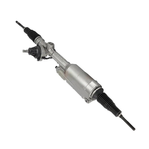 Premium Electric Power Steering Gear Rack For Audi A6 4G1423055 Series, silver metal construction, side view showing details.