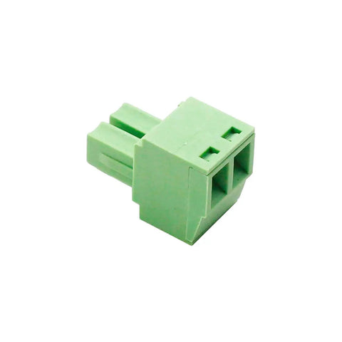 20 Pack 2 Pin KF2EDG 3.81mm Pitch Pluggable PCB Terminal Block Panel Mount Angle Screw Connector Socket For DIY Electronics Projects AC 300V 10A Rated PA66 High Temp Plastic, side view