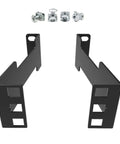 Built Tough 1U Server Rack Depth Extension Kit Drop Right Into Recessed Cabinets With Premium Heavy Duty Steel Build, black metal brackets and mounting hardware.