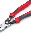 Pro Series 9 Inch Long Nose Pliers With Dual Material Grips And Compound Action For Fifty Percent More Cutting Power PS6549C Black Full Size