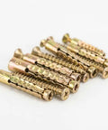 Beefy Hollow Wall Anchors With Screws Kit For Stripped Holes And Loose Hinges Strong Metal Fasteners on white background