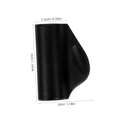 Black rubber Steam Wand Insulation Cover for espresso machine heat sleeve replacement, dimensions shown