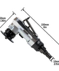 Mini Pneumatic Chamfering Machine JIUNENG Metal Edge Beveler with dimensions 150mm x 60mm for precision deburring.