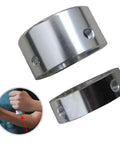Heavy Duty Aluminum Alloy Handle End Cap For 25mm And 32mm Fitness Tubes shown with smooth finish and mounting holes