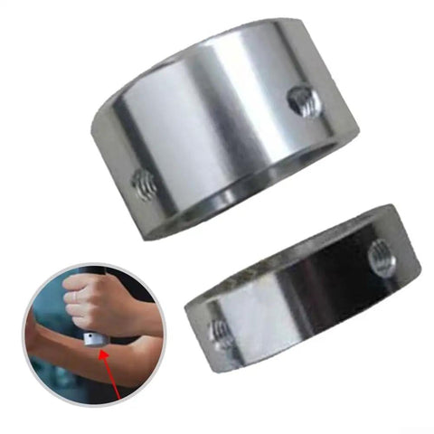 Heavy Duty Aluminum Alloy Handle End Cap For 25mm And 32mm Fitness Tubes shown with smooth finish and mounting holes